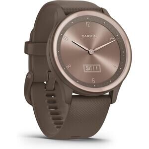 Garmin vivomove Sport Hybrid Smartwatch Health Features Touchscreen Cocoa Watch